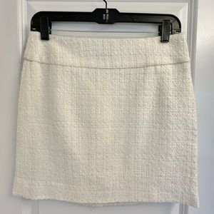 The Limited Winter White Tweed Mini Skirt Size 2